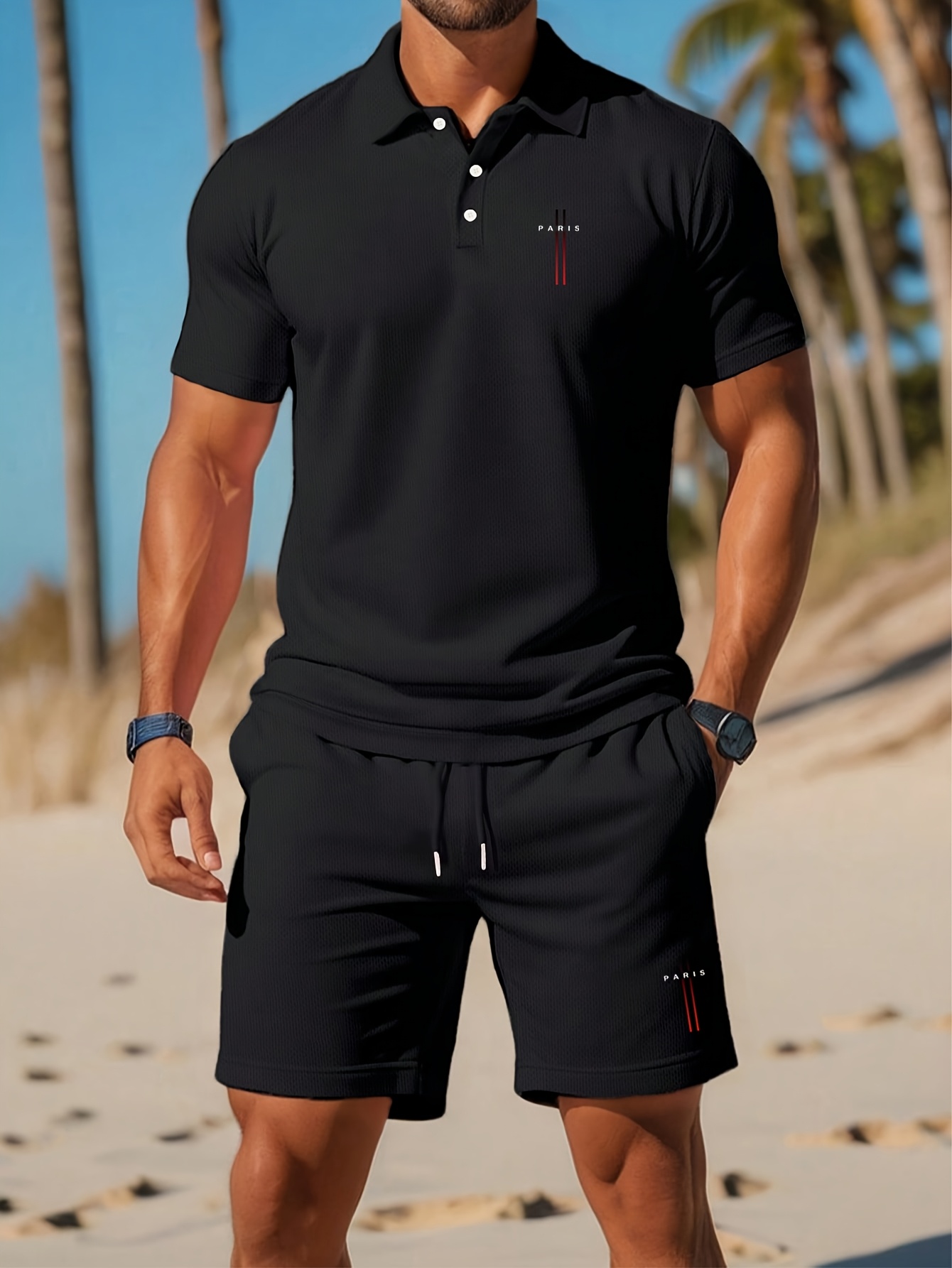 Summer Clothing Design - 2026 Summer Men's Polo Shirt Set