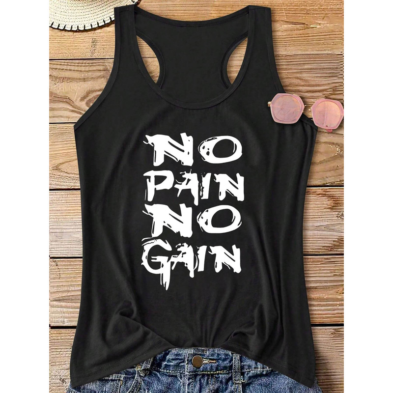 Summer Clothing Quotes - Inspirational Quote Letter Print Women's Racerback