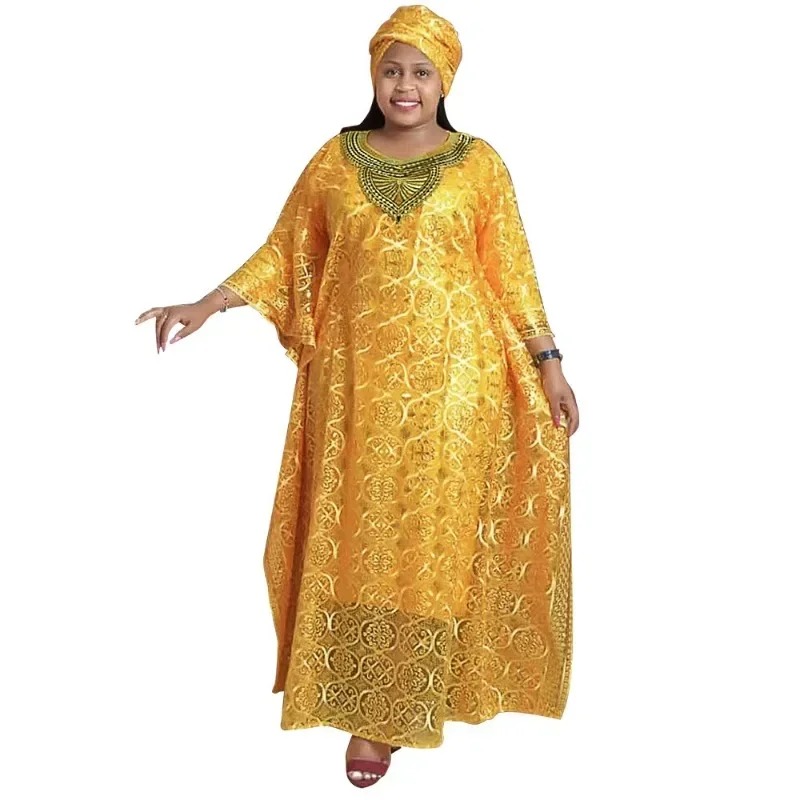 Yellow Summer Clothing - Customized Dashiki African Dresses for Women