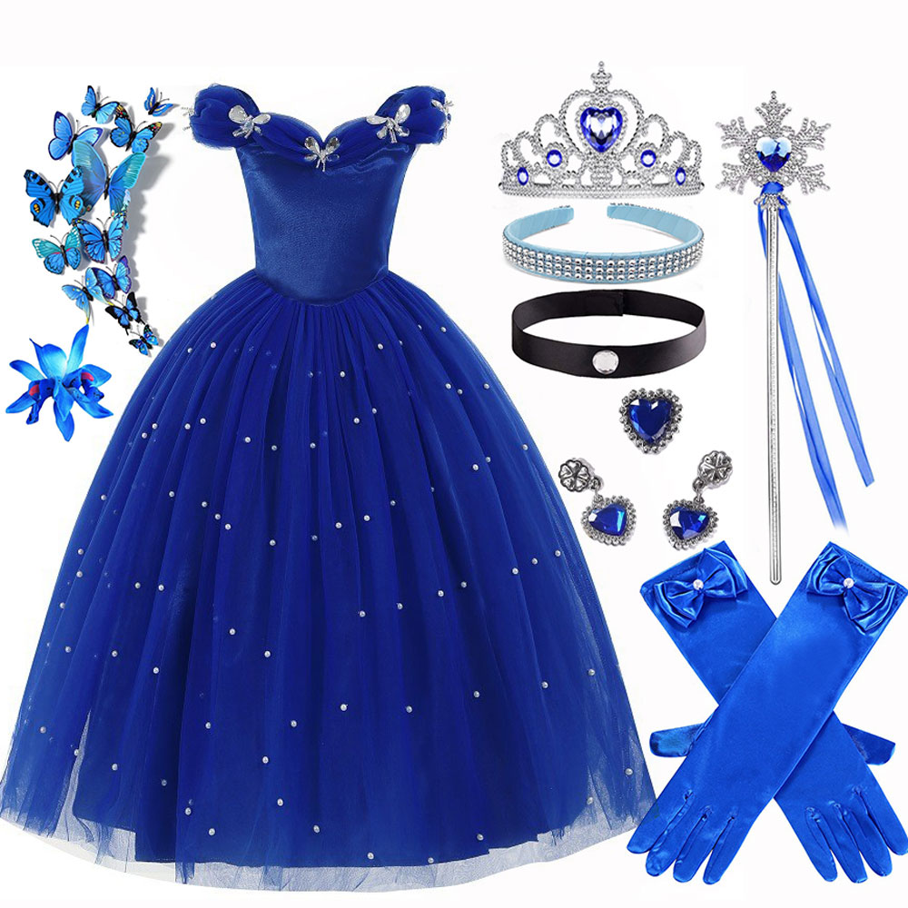 Summer Clothing Baby - Summer Christmas Luxury Cinderella Clothes For