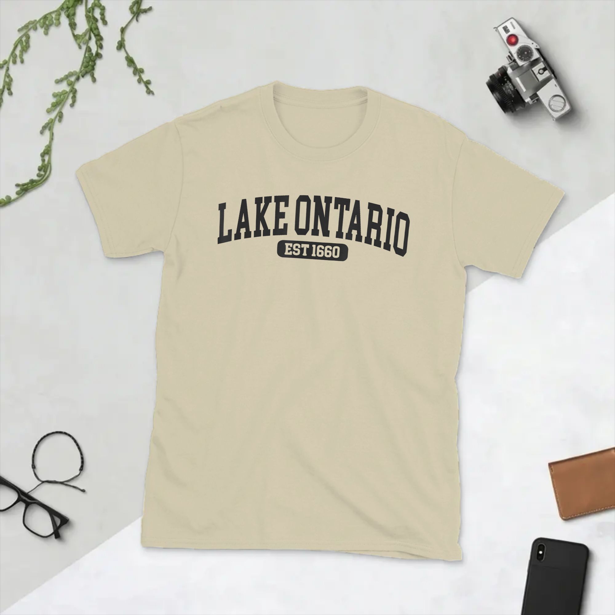 Summer Clothing Quotes - Men's Lake Ontario Est 1660 Funny