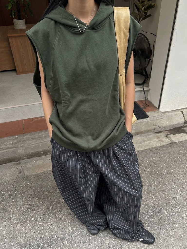 Loose Sleeveless Hoodie Vest D - Summer Clothing Online review and price