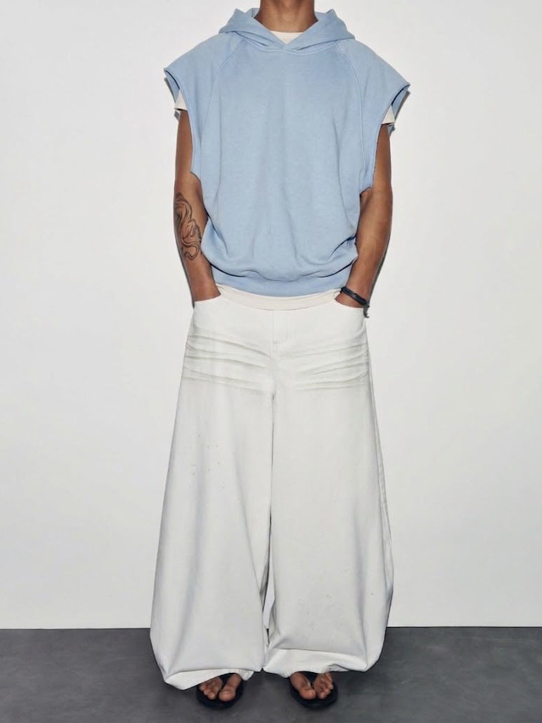 Loose Sleeveless Hoodie Vest D - Summer Clothing Online review and price