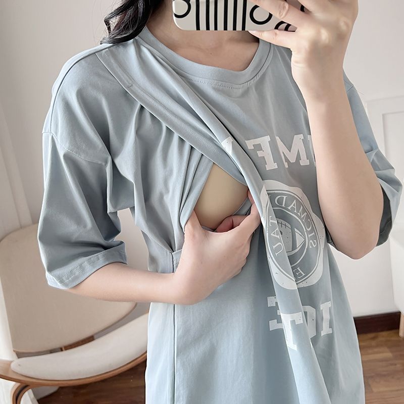 Nursing Dress Pregnant Breastf - Summer Clothing Women review and price