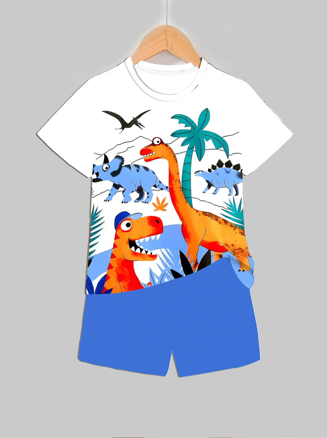 New Dinosaur Printed Outfits T - Summer Clothing Baby review and price