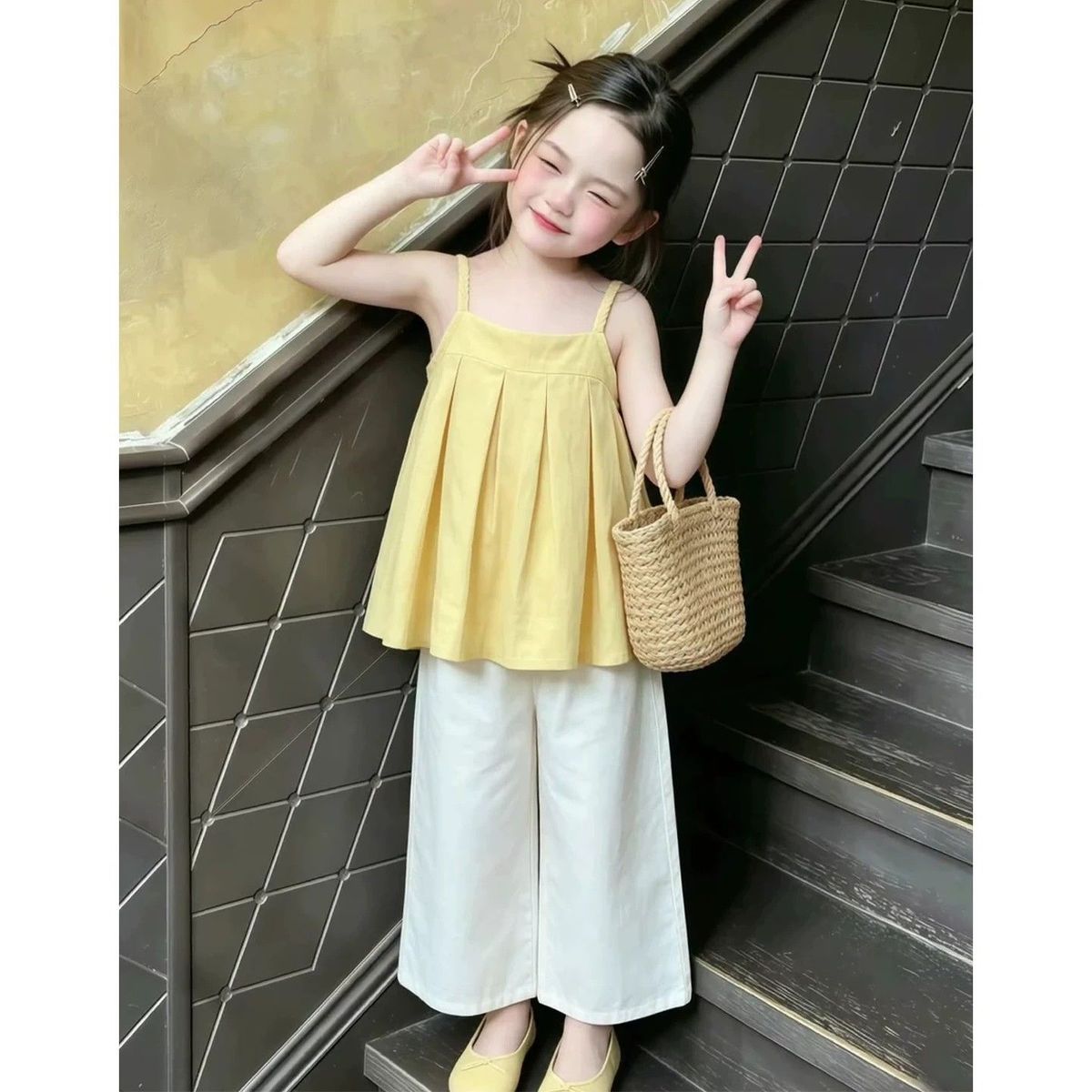 Girls Summer Clothing Set 2026 - Yellow Summer Clothing review and price
