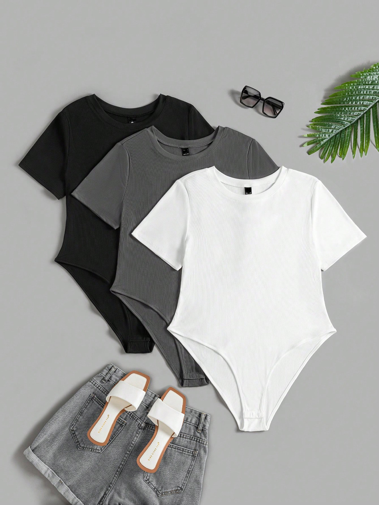 Plus Size Women's Round Neck S - Romper Playsuit Women review and price