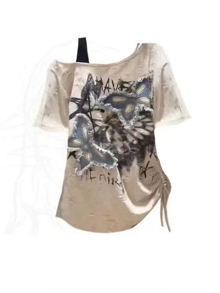 HOUZHOU Vintage Graphic T-shir - Summer Grunge Clothing review and price