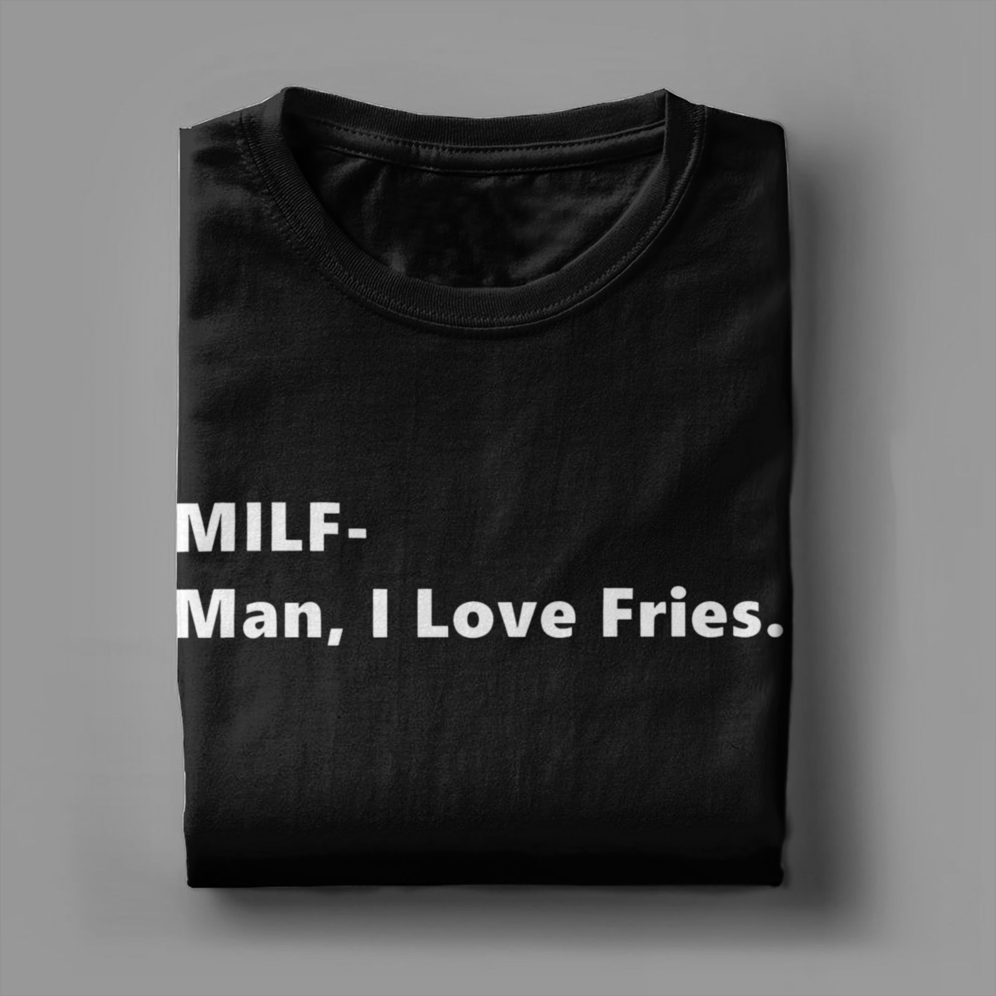 MILF Man I Love Fries Funny Qu - Summer Clothing Quotes review and price