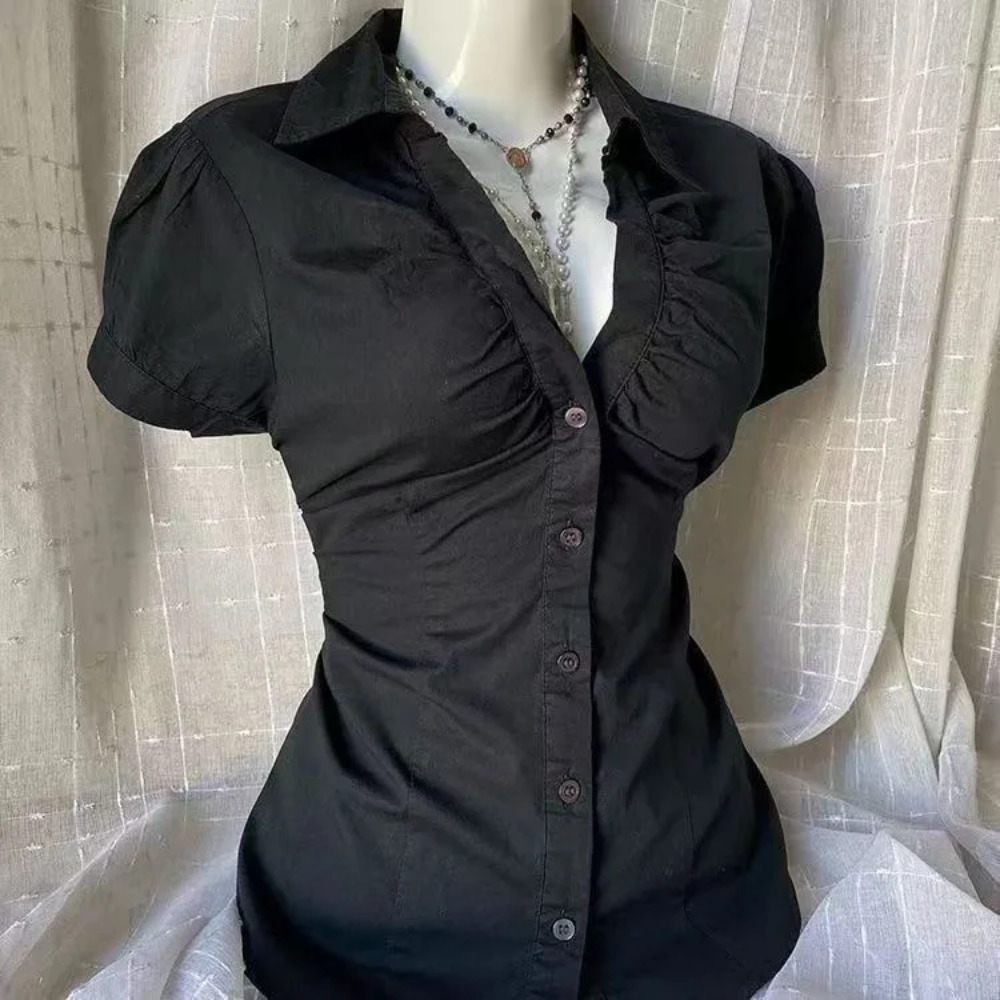 Womens Y2K Grunge Blouse Gothi - Summer Grunge Clothing review and price