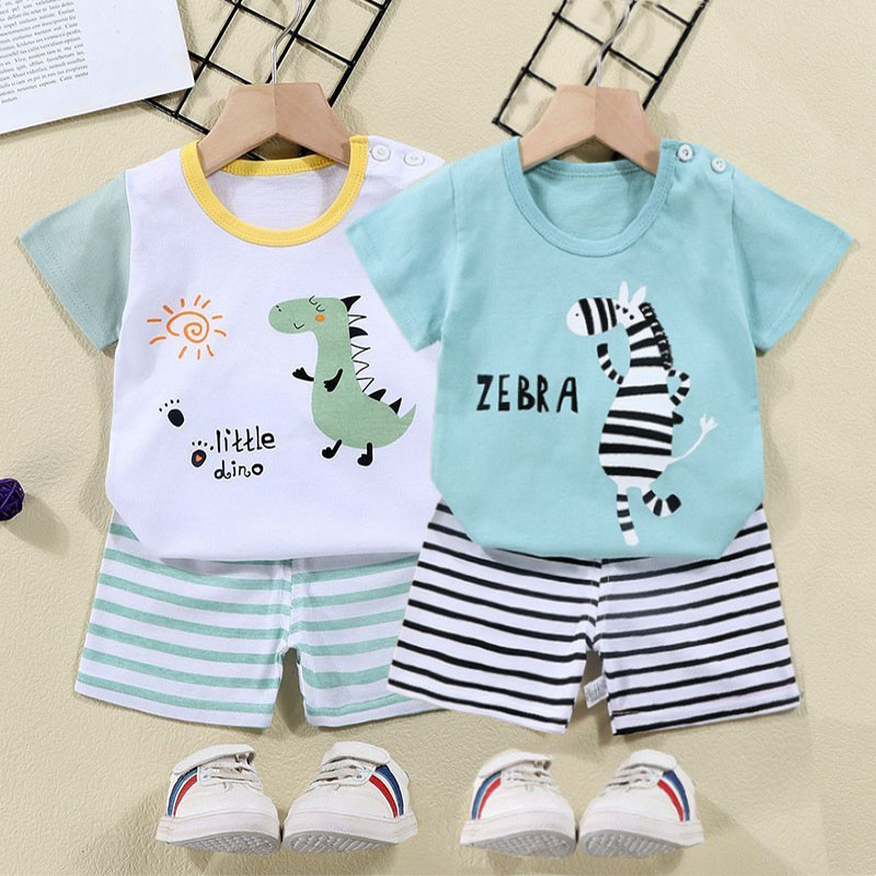 Cotton Tees+Shorts 2-piece Tra - Summer Clothing Baby review and price