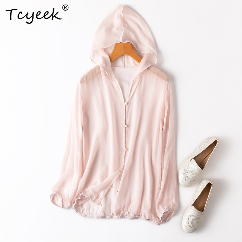 Tcyeek 100% Real Mulberry Silk - Summer Clothing Women review and price