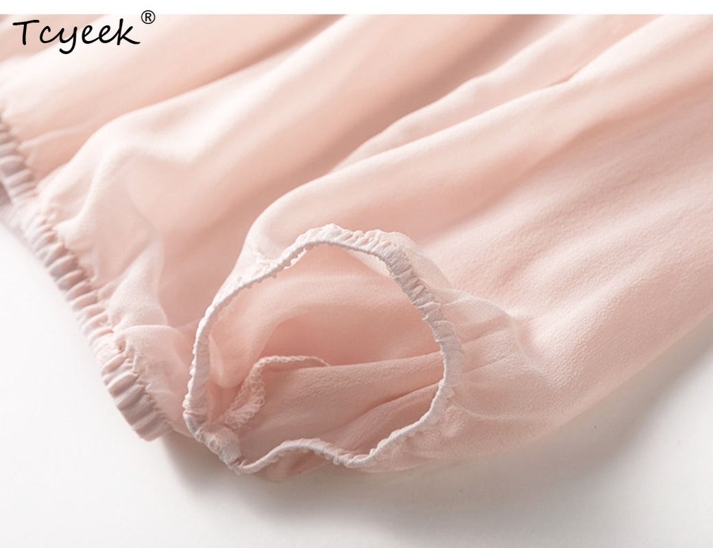 Tcyeek 100% Real Mulberry Silk - Summer Clothing Women review and price