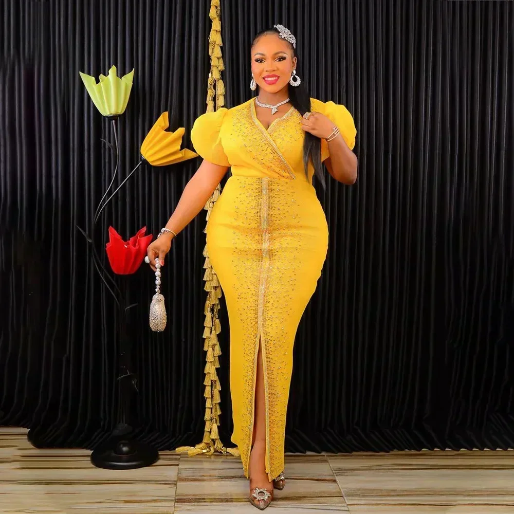 Customized African Dresses for - Yellow Summer Clothing review and price