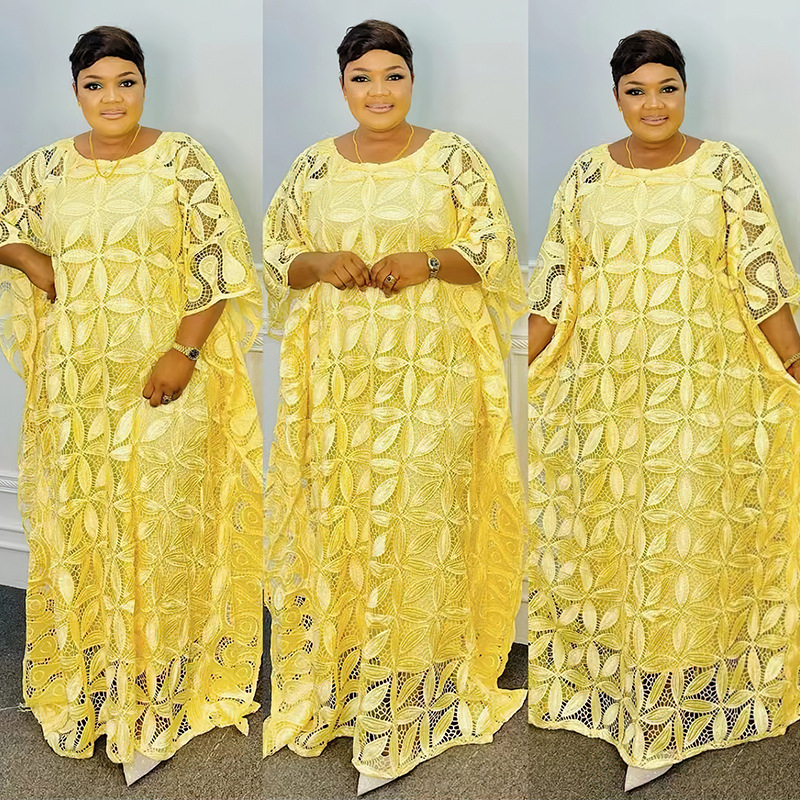 Summer Elegant African Women O - Yellow Summer Clothing review and price
