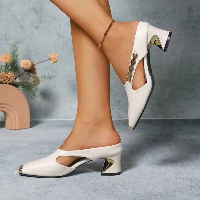 Women High Heels Slippers Chun - Summer Clothing Office review and price
