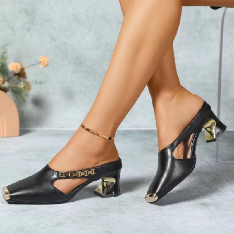 Women High Heels Slippers Chun - Summer Clothing Office review and price