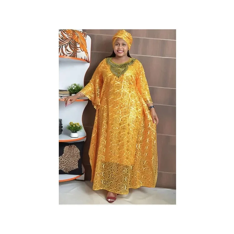 Customized Dashiki African Dre - Yellow Summer Clothing review and price