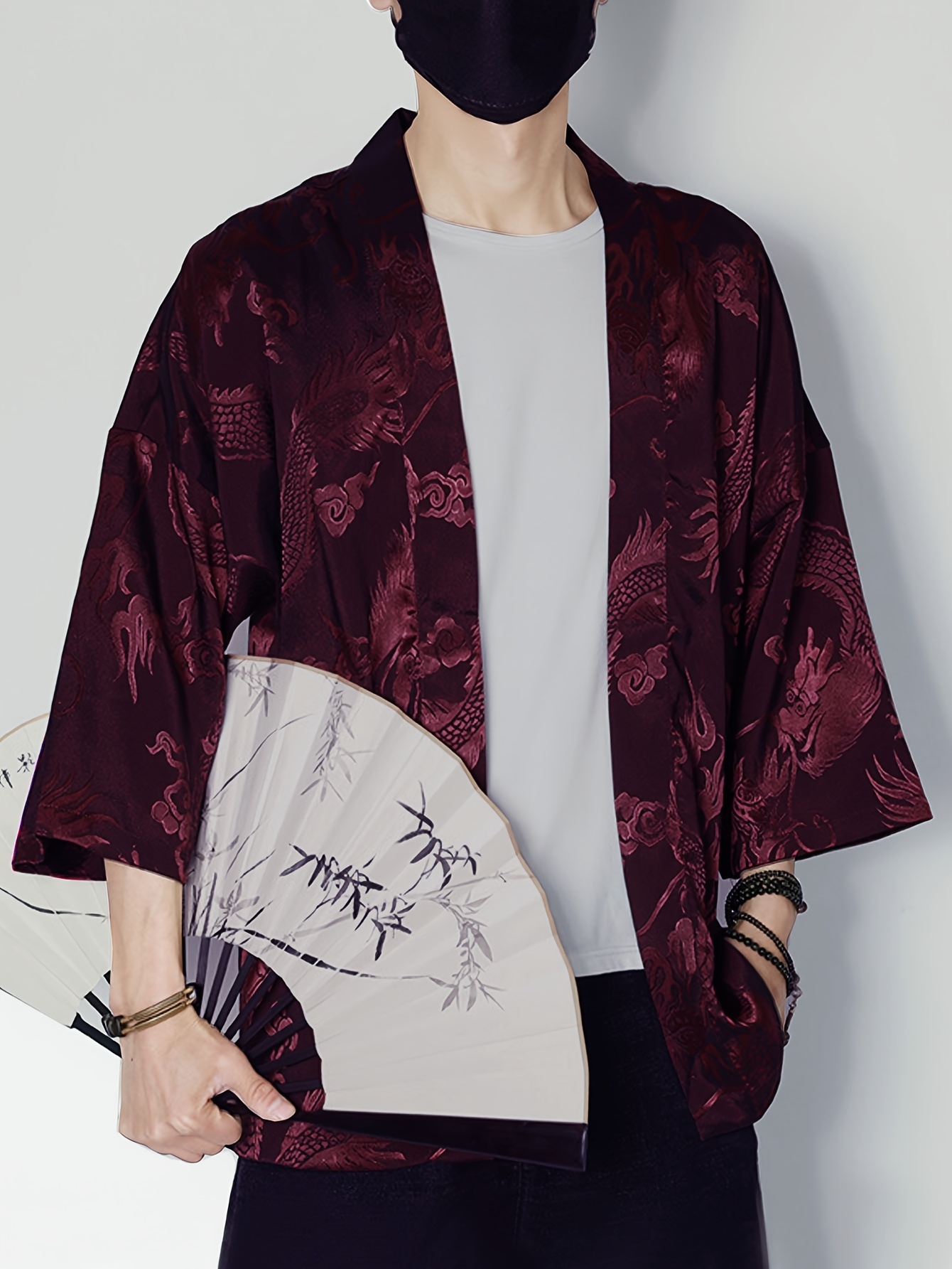 2026 Summer Men's Kimono 3D Pr - Summer Clothing Design review and price