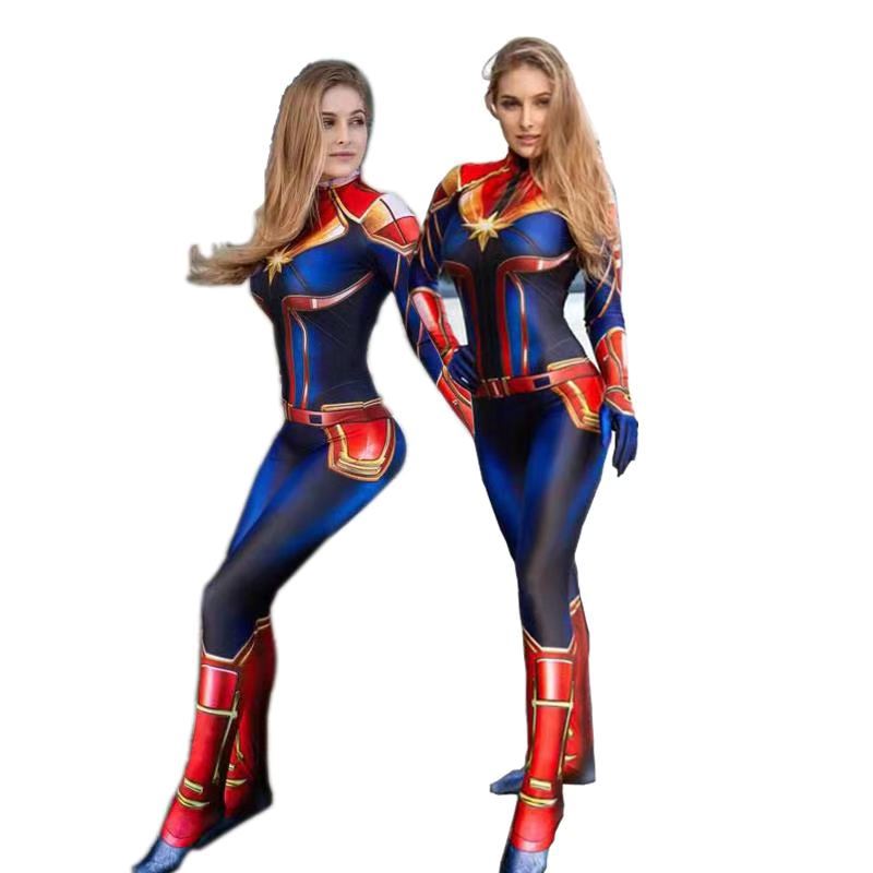 Movie Captain Cosplay Costume  - Romper Playsuit Women review and price