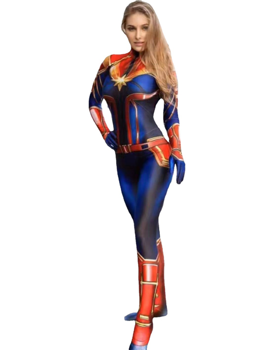 Movie Captain Cosplay Costume  - Romper Playsuit Women review and price