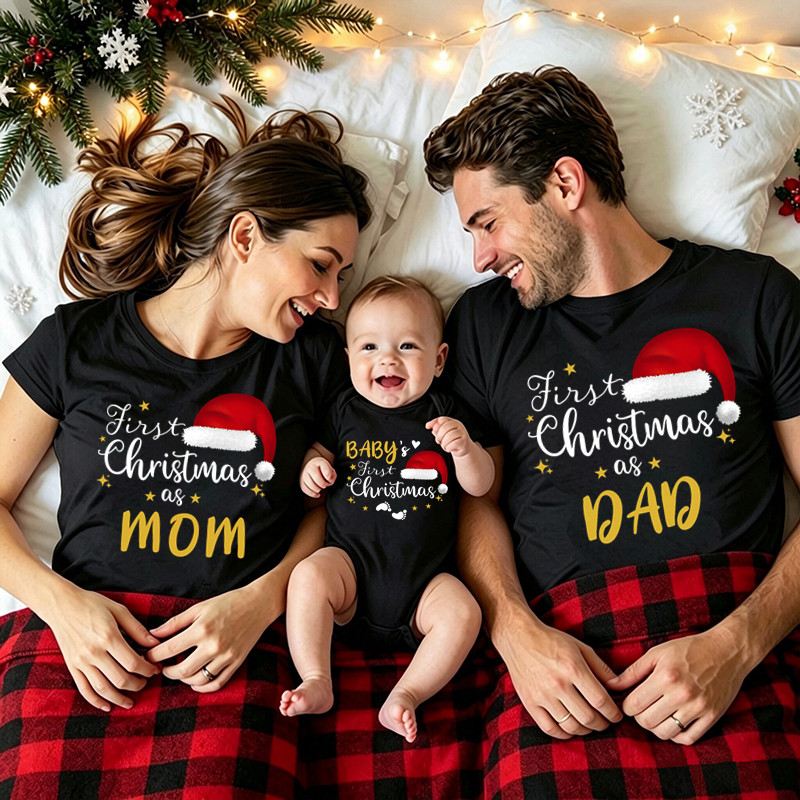 Family Matching Christmas T-sh - Summer Clothing Baby review and price