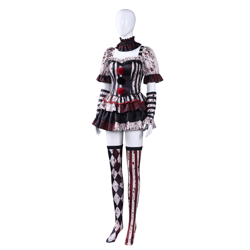 Women Clown Cosplay Costume Ci - Romper Playsuit Women review and price
