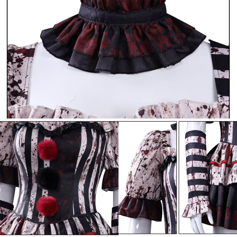 Women Clown Cosplay Costume Ci - Romper Playsuit Women review and price