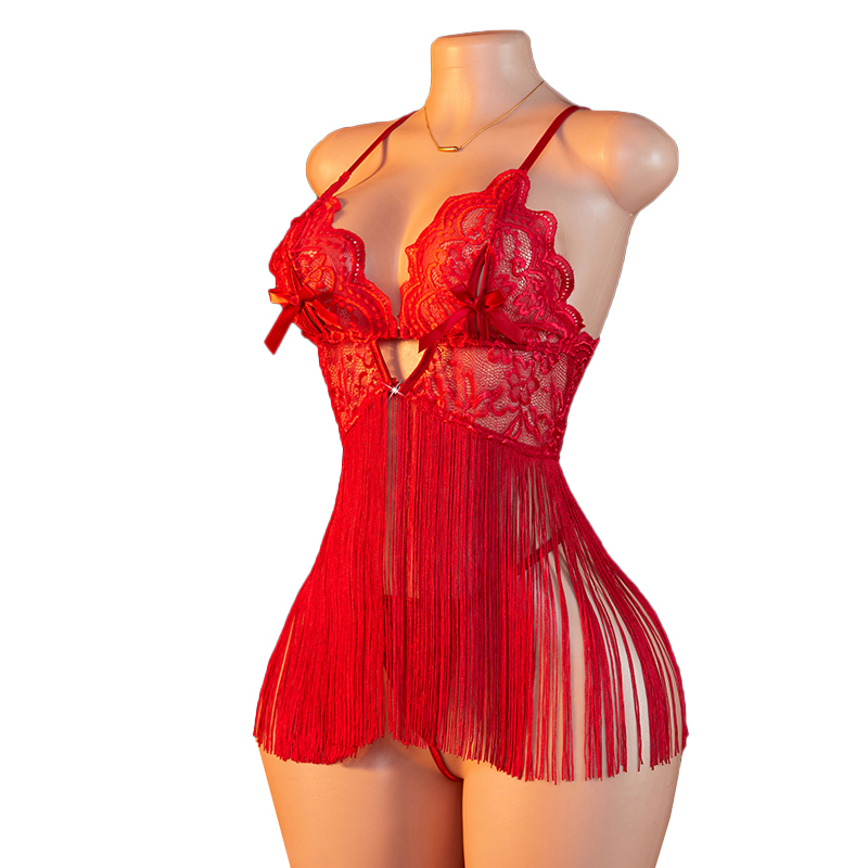 Transparent Lace Women Red Str - Summer Clothing Women review and price