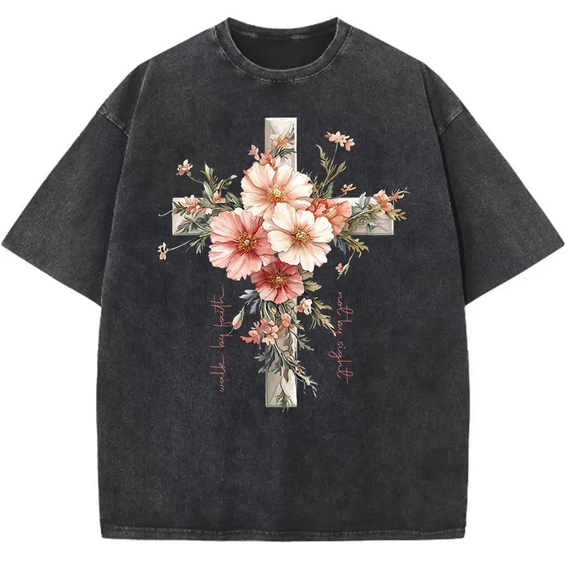 Floral Christian Shirts Jesus  - Summer Clothing Quotes review and price