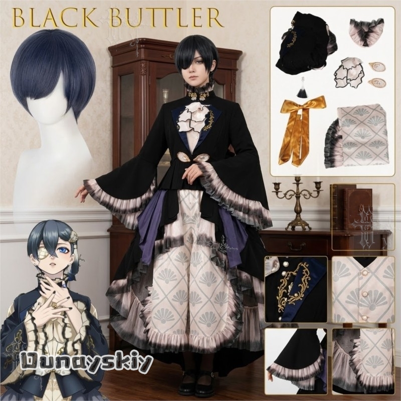 Oyster Ciel Cosplay Anime Blac - Romper Playsuit Women review and price