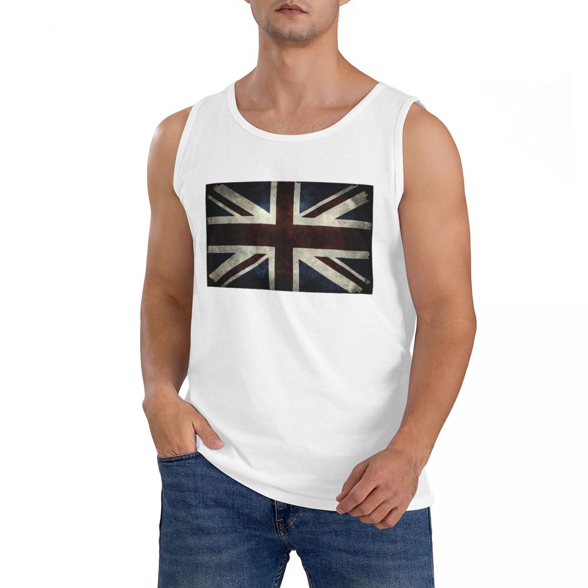 100% Cotton Union Jack Flag Of - Summer Clothing Uk Men review and price