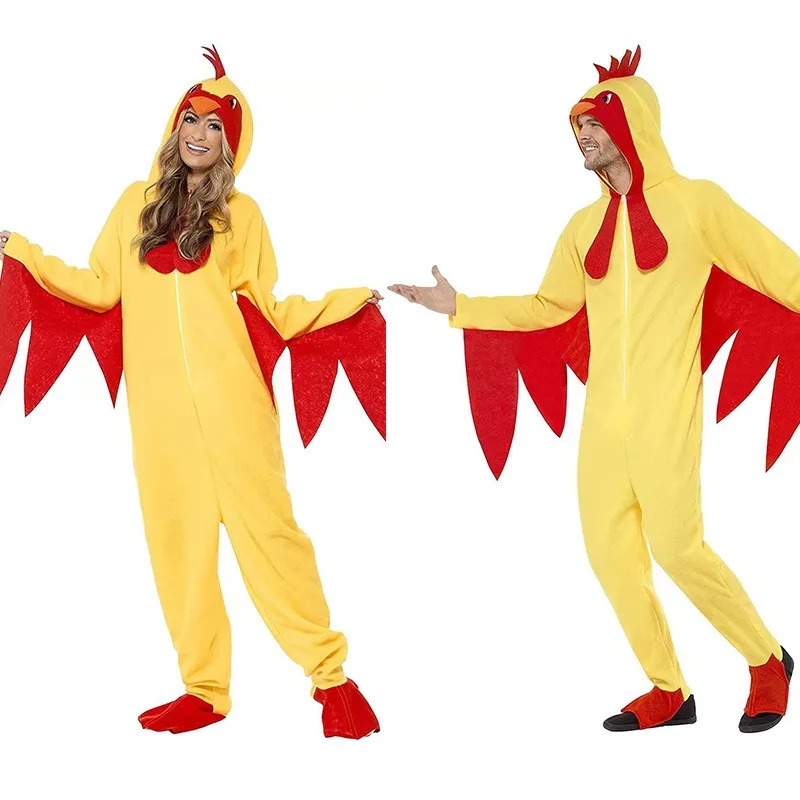 Halloween Rooster Costume Men  - Romper Playsuit Women review and price